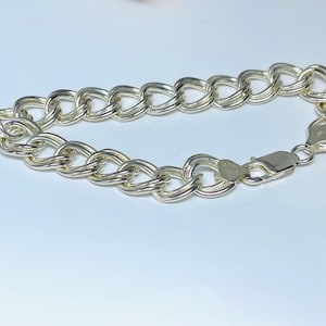 925 Sterling Silver Fancy Link Ladie&#39;s Bracelet / 11.50mm Silver Bracelet  / Casual and Formal Occasion Fashion Bracelet / Charm Bracelet