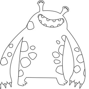 Kids PRINTABLE INSTANT DOWNLOAD Monster Halloween Coloring Book ...