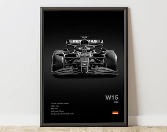 Famous Cars MCL38 W15 Canvas Wall Art Print Poster RB20 Decorative Mural Modern Home Decor Birthday Gift Unframed