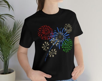 Fourth Of July T-Shirt, Independence Day Shirt, patriotic T-Shirt, 4Th Of July Shirt, USA Shirt, July 4Th USA T-Shirt, Fireworks T-Shirt