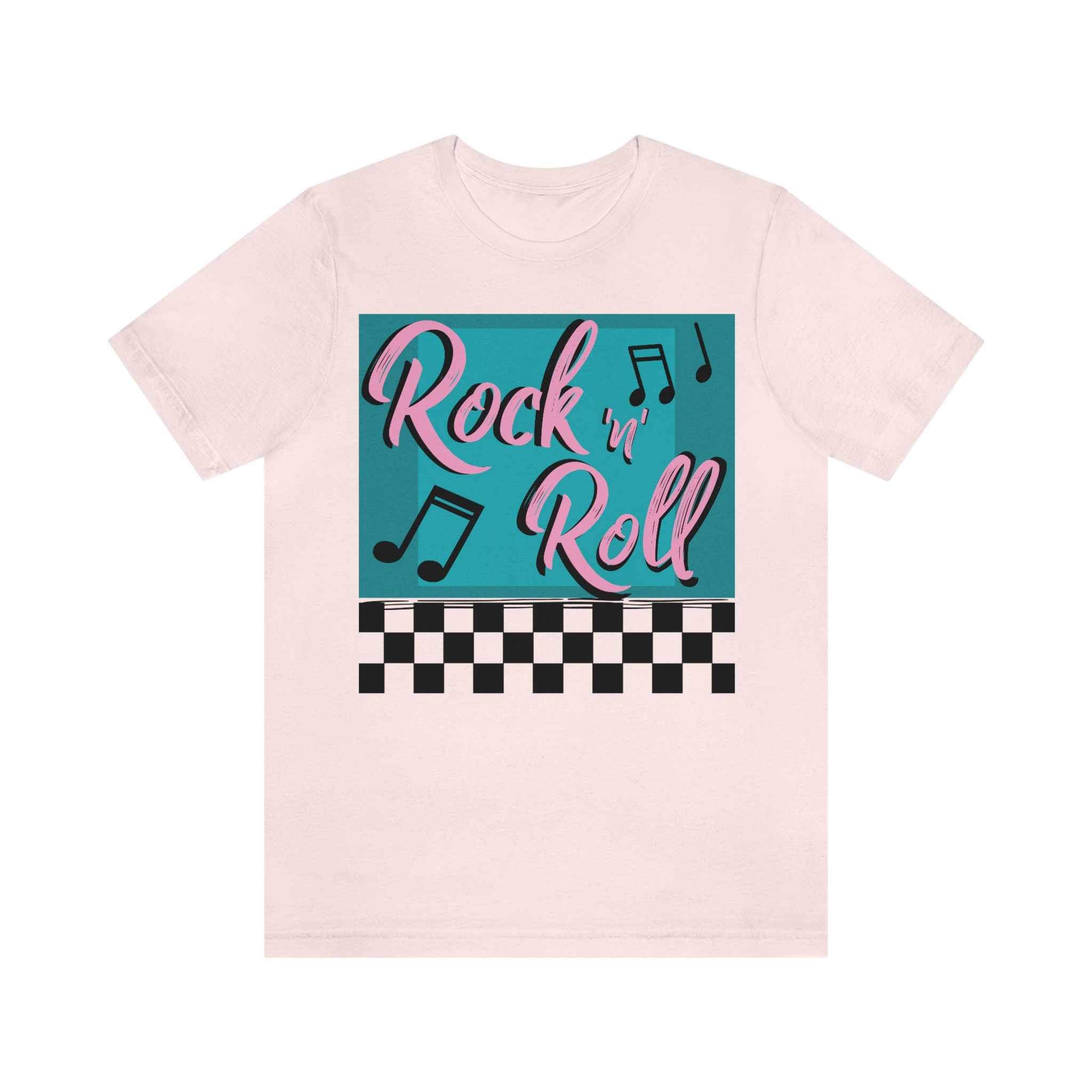 Rock 'n' Roll Tshirt Retro 50's Style Tee Rock Etsy