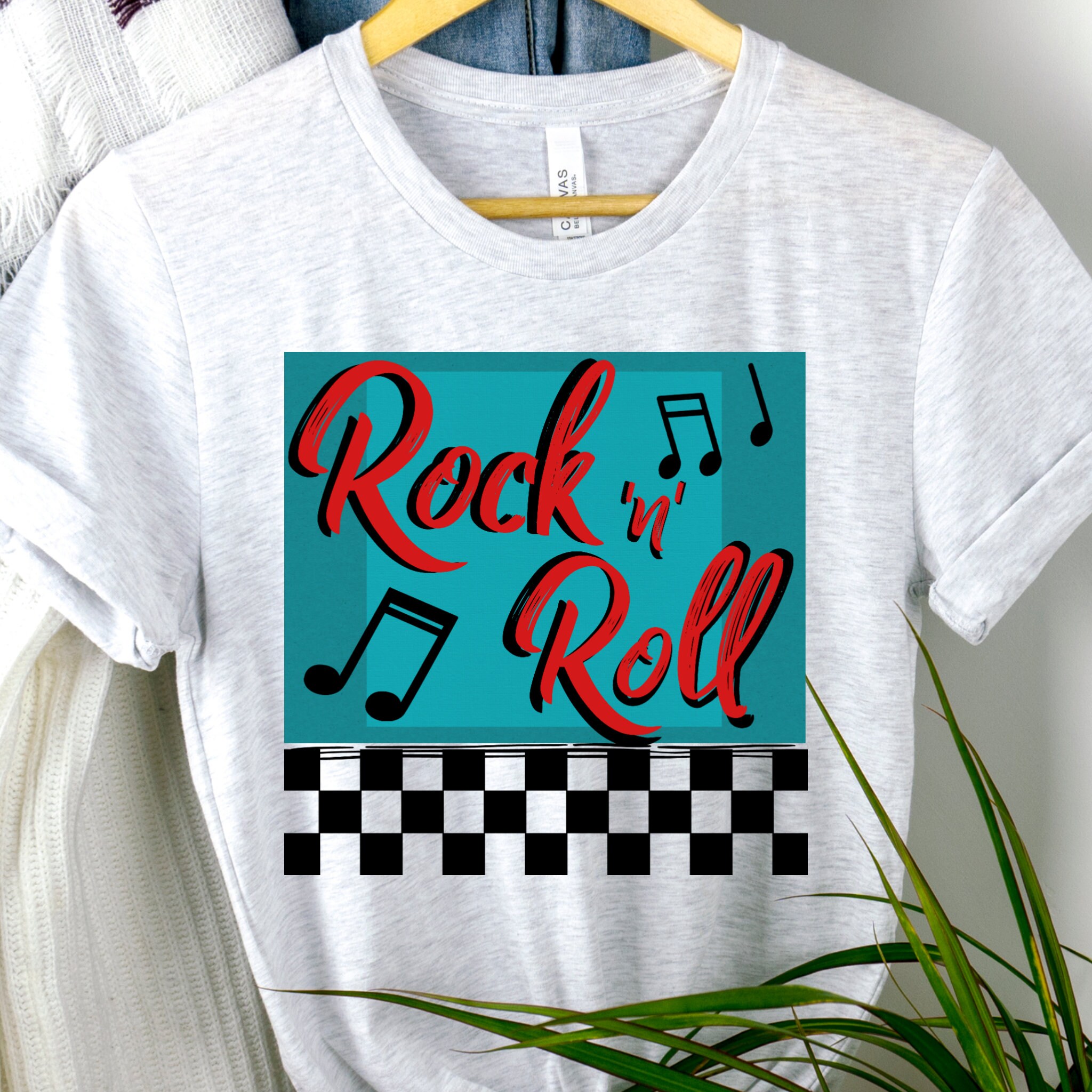 Roll T-shirt Retro 50's Style Tee Rock 