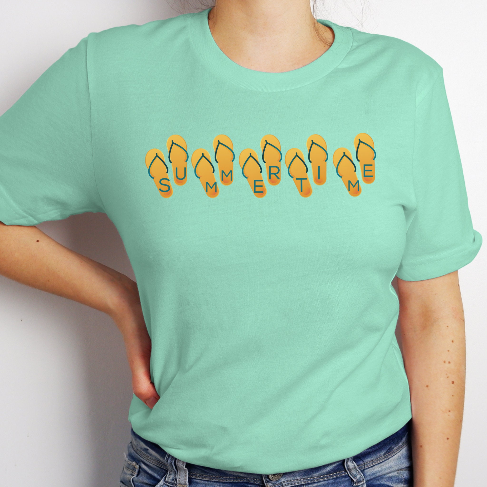 Summertime Flip Flop T-shirt Summer Shirt Summer T-shirt - Etsy