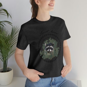 Raccoon T-Shirt, Spirit Animal Tshirt, Raccoon Spirit Animal Shirt, Raccoon Gift Tee, Raccoon Lover Gift, Raccoon Lover Shirt, Cute Raccoon