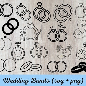 Engagement Ring SVG, diamond ring svg - diamond engagement ring svg - bride groom rings image