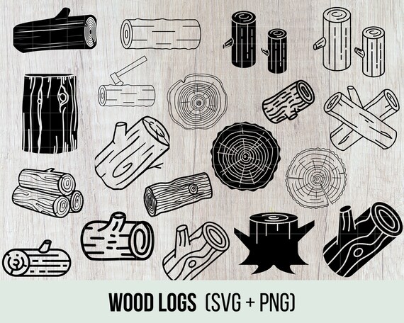 Wood Log Svg Wood Png Logs Svg Clipart for Cricut and - Etsy