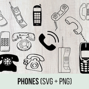 Phone Svg, Old Phone, Clip Art, Bundle