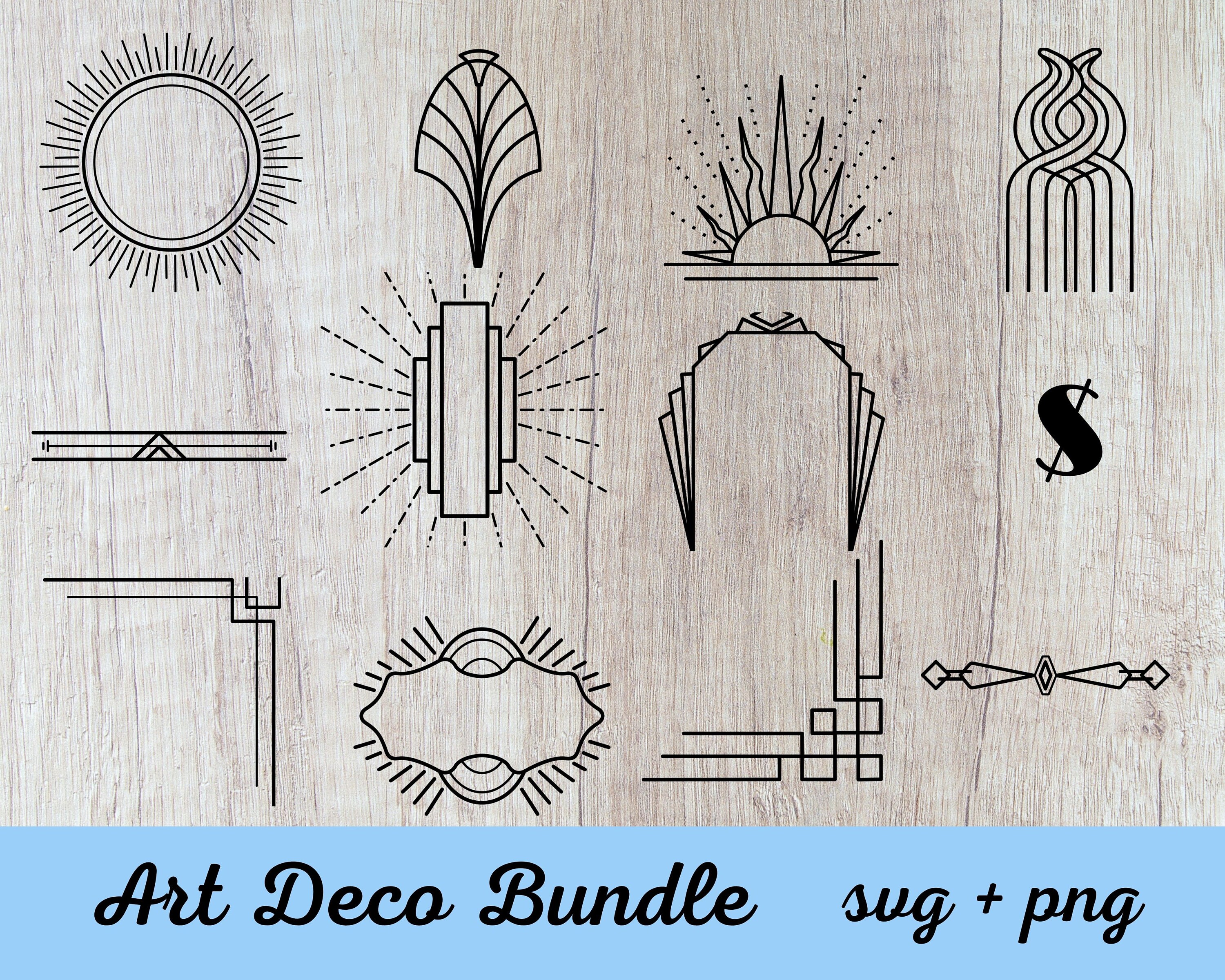ART DECO Svg - Etsy