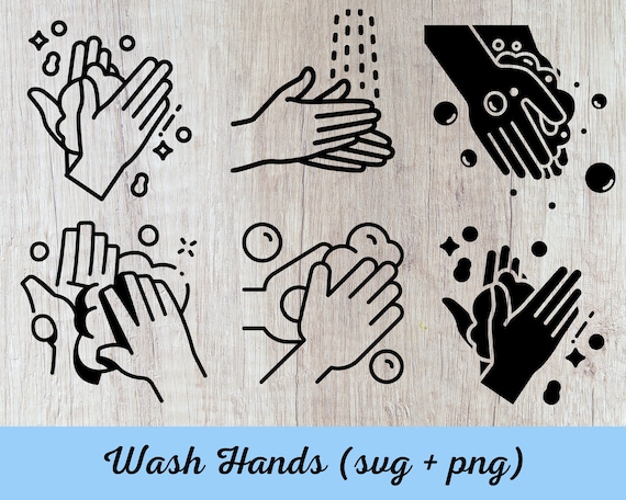 Wash Hands SVG Hand Wash Washing Hands PNG Digital - Etsy Canada