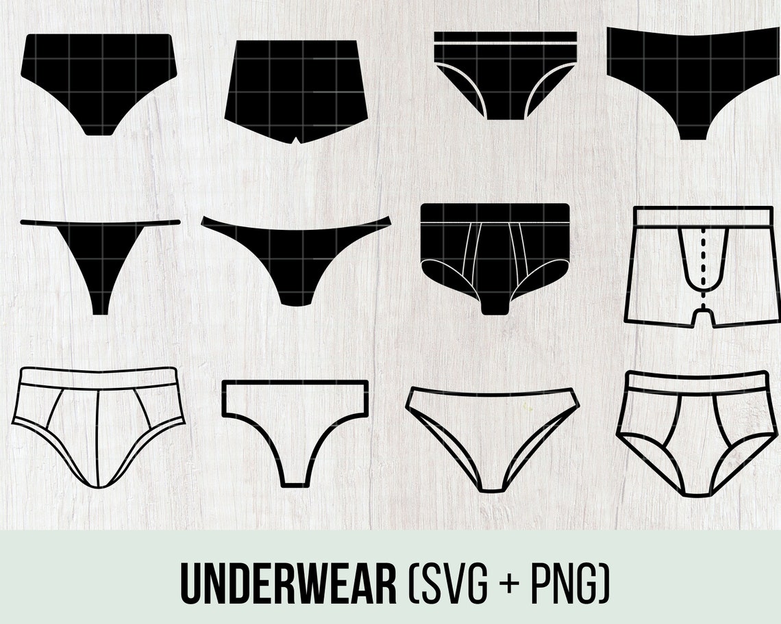 Underwear Svg, Panties Svg, Boxer Briefs Svg, Underwear Clipart