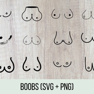 Different Types of Hand Drawn Breasts. Boobs Set. Black Color. Vector  Illustration, Flat Design Stock Vector - Illustration of boobs, anatomy:  232585301