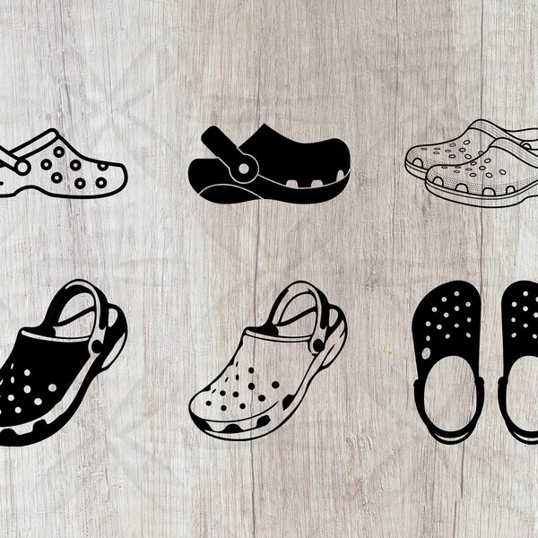 Sabots chaussures svg, svg de chaussures de campagne png, sabots sandales clipart, png de chaussure femme, fichier de coupe pour cricut, silhouette, fichier de coupe de plage d'été