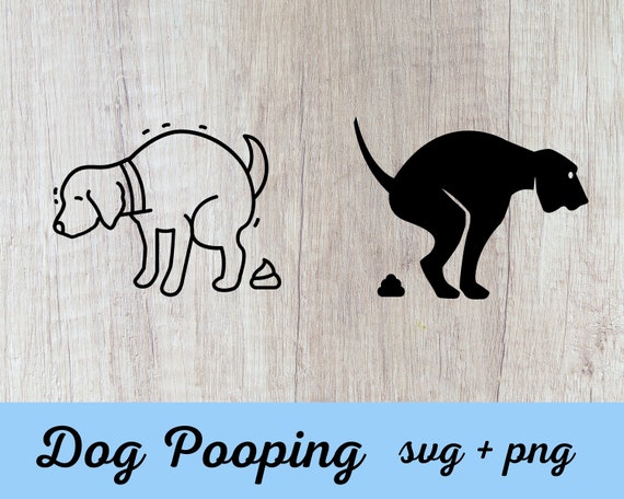 Dog Pooping SVG PNG EPS Jpg Digital Download - Etsy