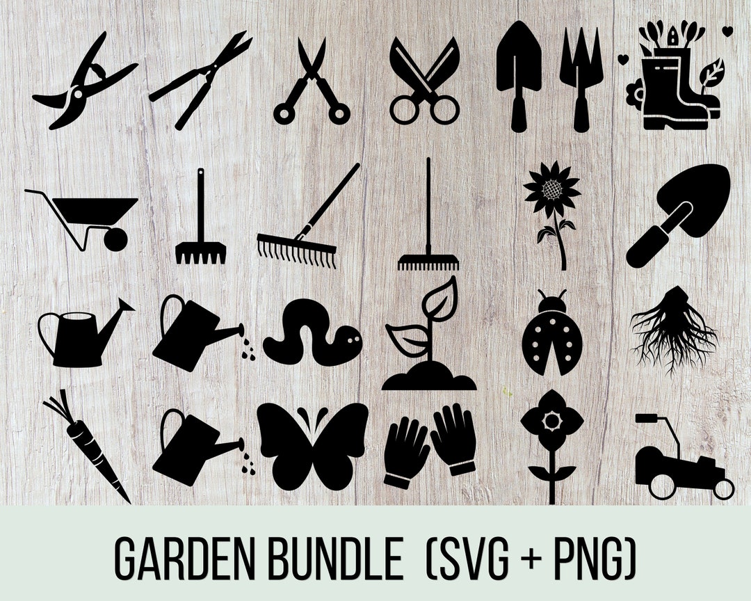 Garden Tools SVG Bundle Gardening Tools SVG, Tools SVG, Gardening