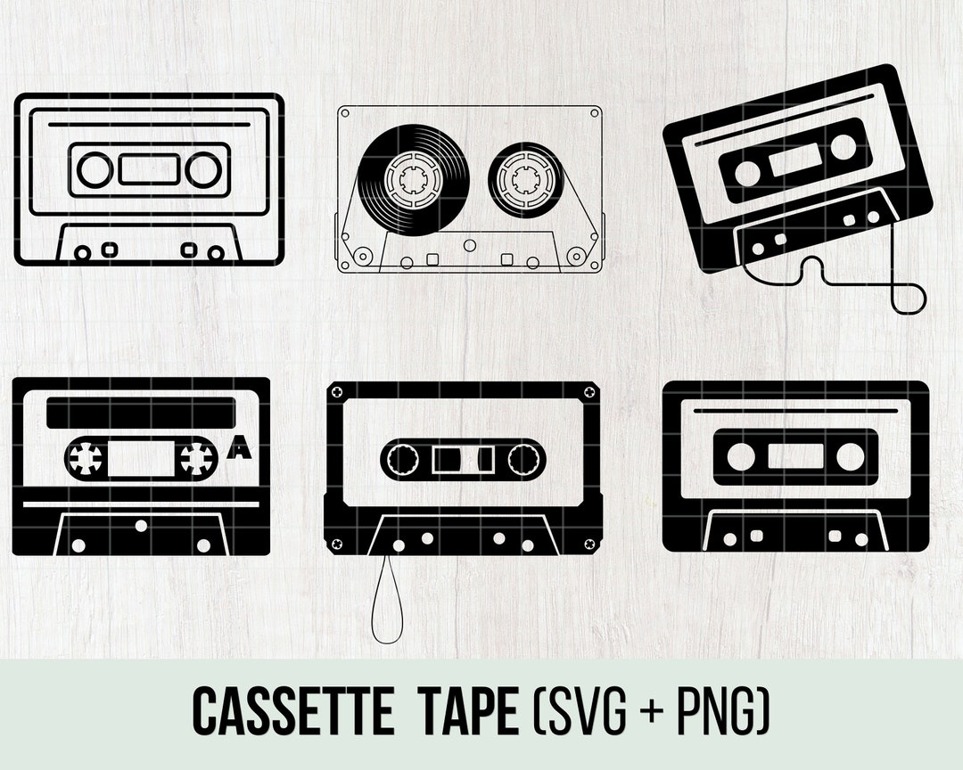 Cassette Tape Svg Cassette Svg Cassette Cut File PNG - Etsy