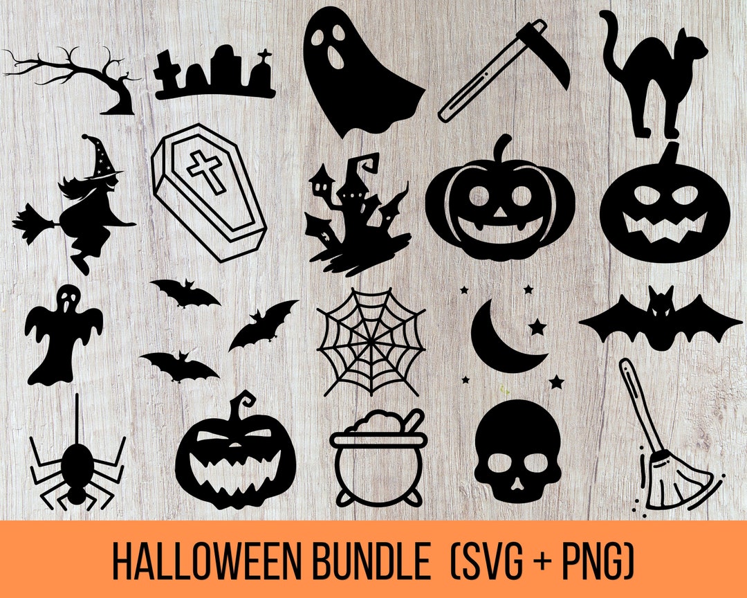 Halloween Pack, PNG, Halloween Bundle SVG, Pumpkin SVG, Black Cat Svg ...
