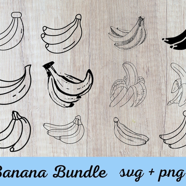 Banana Bunch Svg, Banana Png