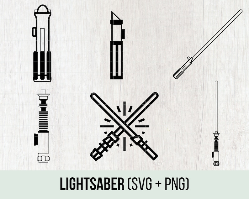 Lightsaber Svg, Lightsaber Clipart, Png, Cut File, Cricut, Silhouette Etsy