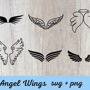 Angel Wings Svg, Angel Svg, Wings Svg, Angel Wings Clip Art, Angel Wings Cut File, Svg Files for Cricut