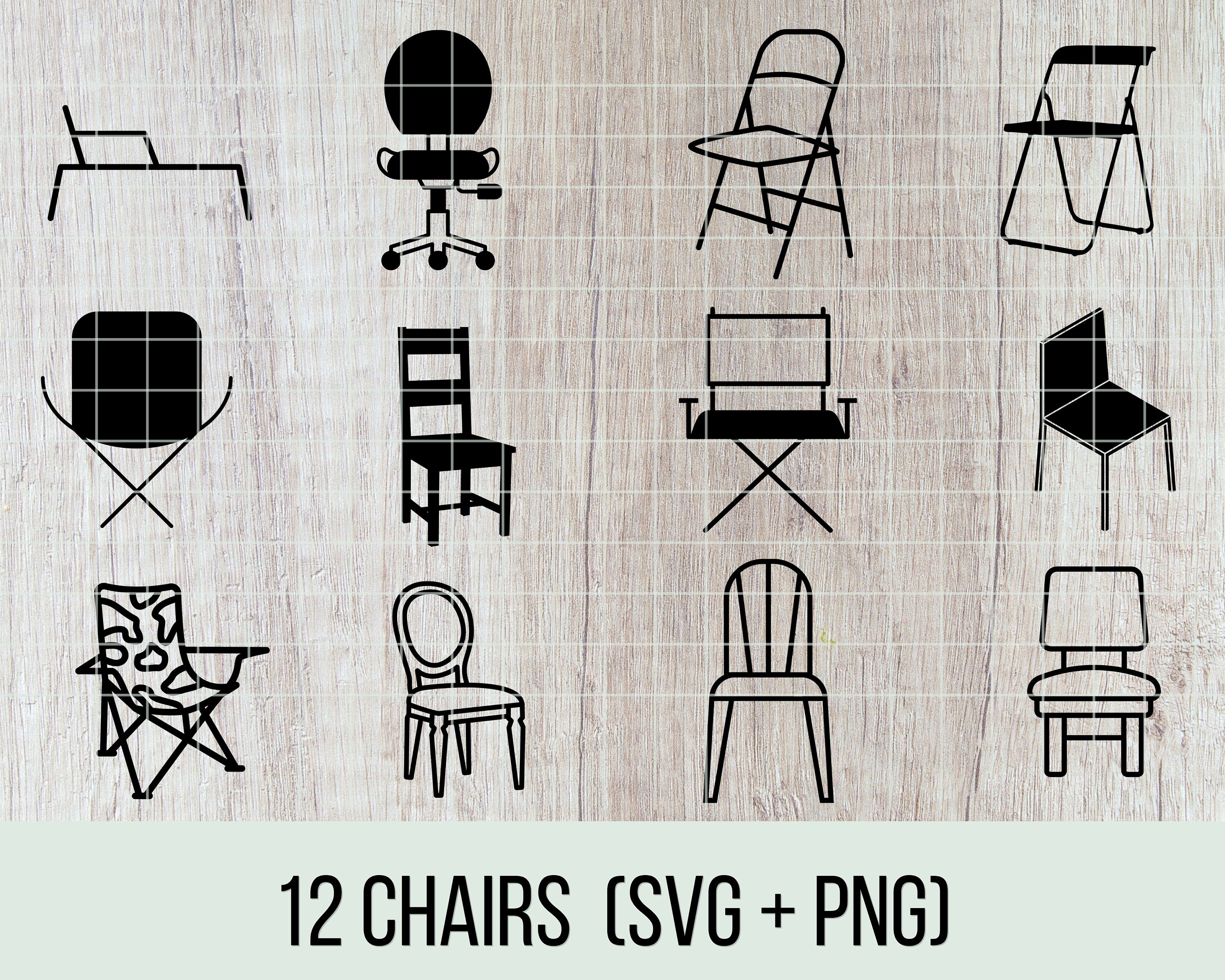 Chair SVG Cut Files Camping Chair SVG Folding Chair Svg Etsy