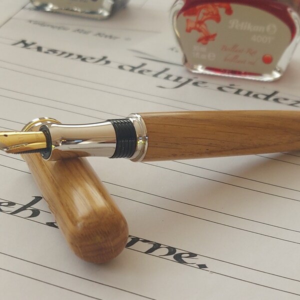 closed end wooden fountain pen