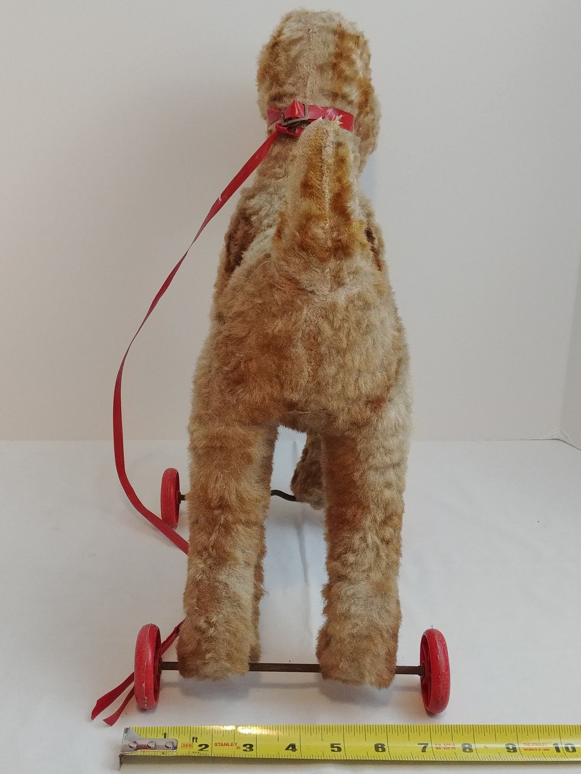 Vintage Wheeled Dog Pull Toy 17 Airdale Lakeland Etsy