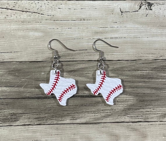 TX Baseball Earrings TX Baseball Earrings