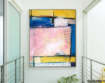 Hope - Abstract Painting Original Contemporary Abstract Art, Acrylic Canvas Modern Wall Art