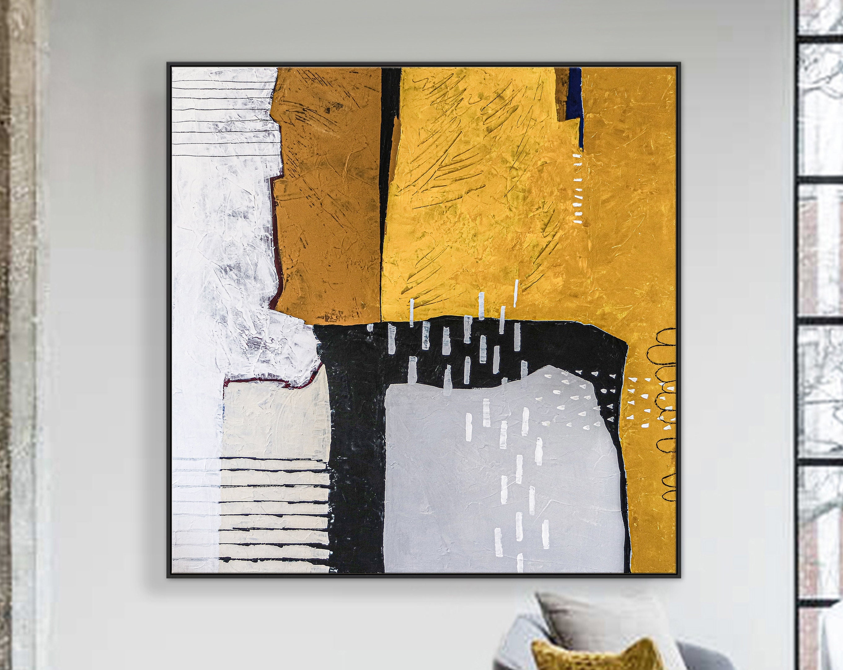 Pure Essence in Large Abstract Original Acrylic Painting, Colorful Modern Contemporary Canvas Wall Art ｜ Non being