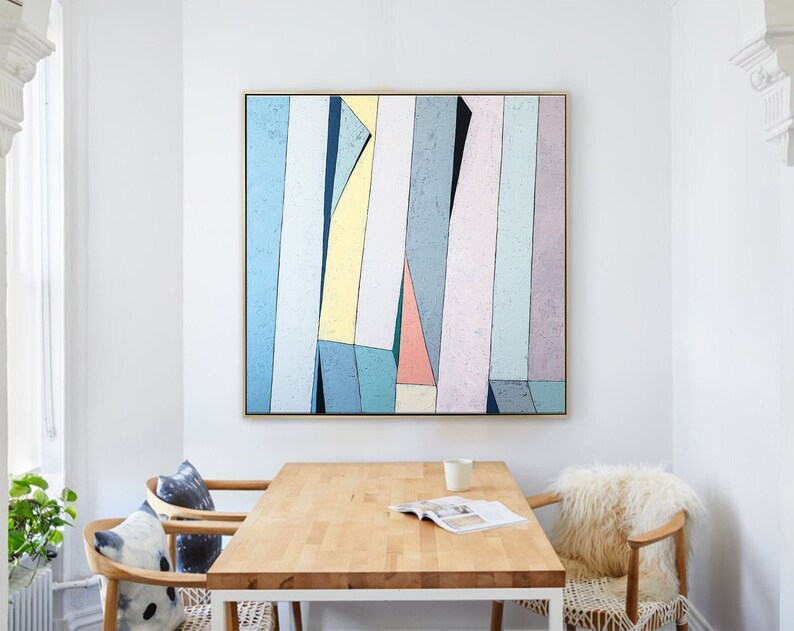 Abstract Painting Original Large Acrylic Canvas Wall Art Etsy