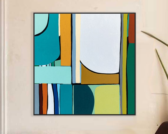 ダルメシアン柄 ミッドセンチュリー 50s 絵画 抽象画 アート