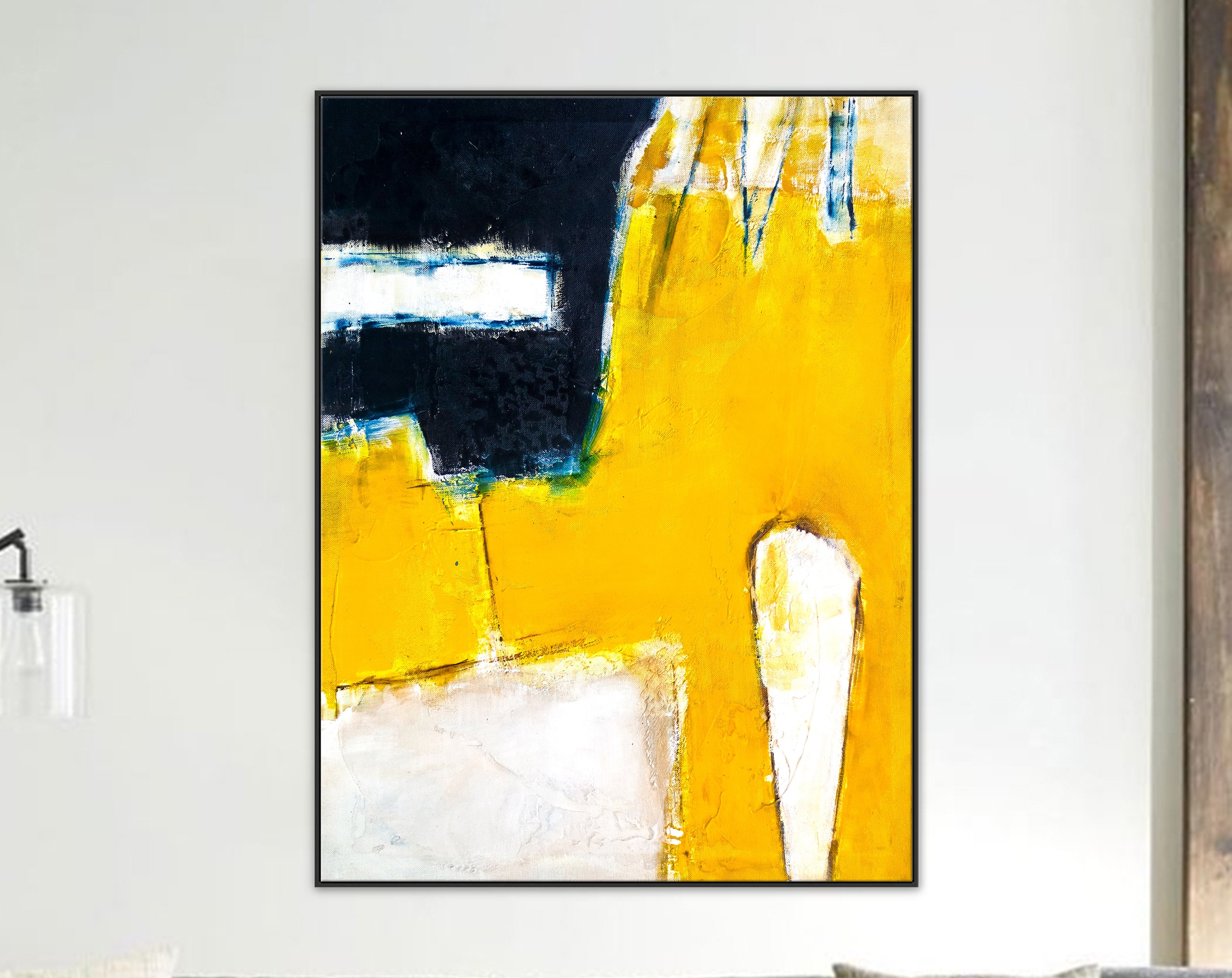 Vivacious Modern Abstract Original Painting in Acrylic, Large Canvas Wall Art in Bright, Uplifting Energy ｜ Neo