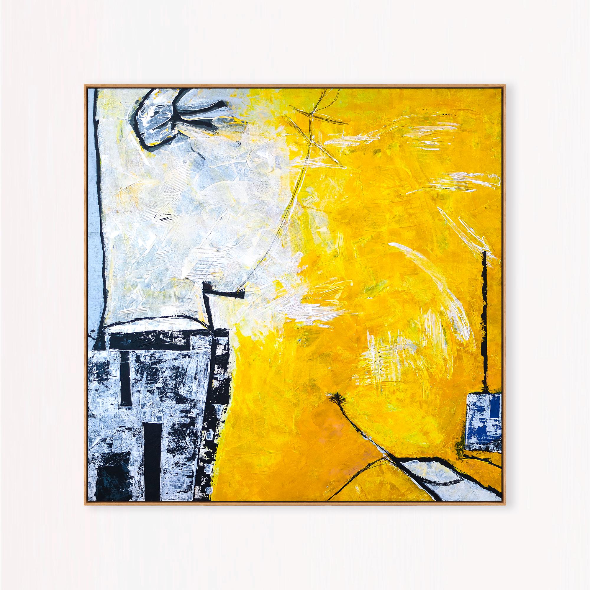 ミスターイエロー　アクリル画　原画 ミスターイエロー アクリル画 原画 ミスターイエロー アクリル画 原画