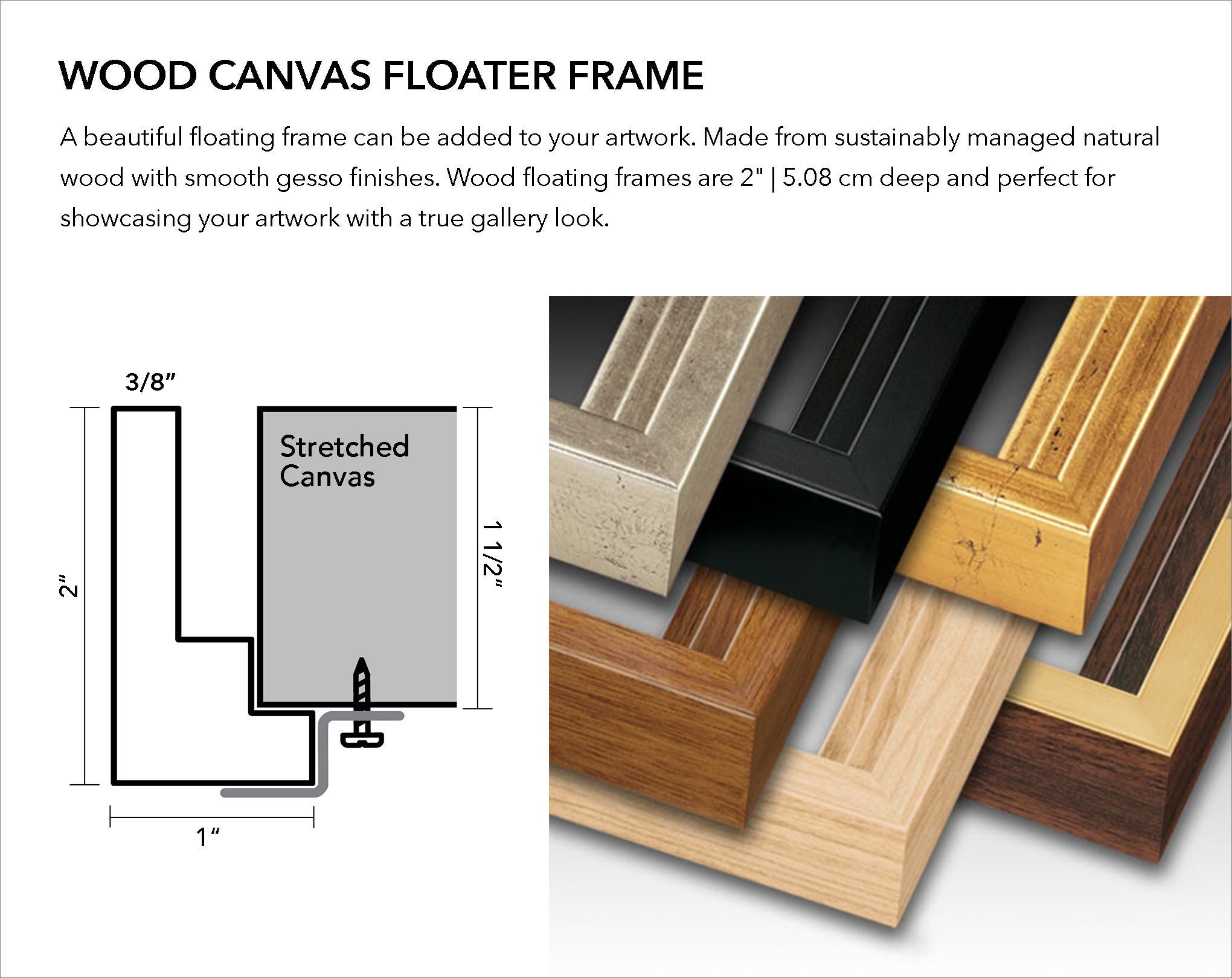 Wood Canvas Floater Frame 