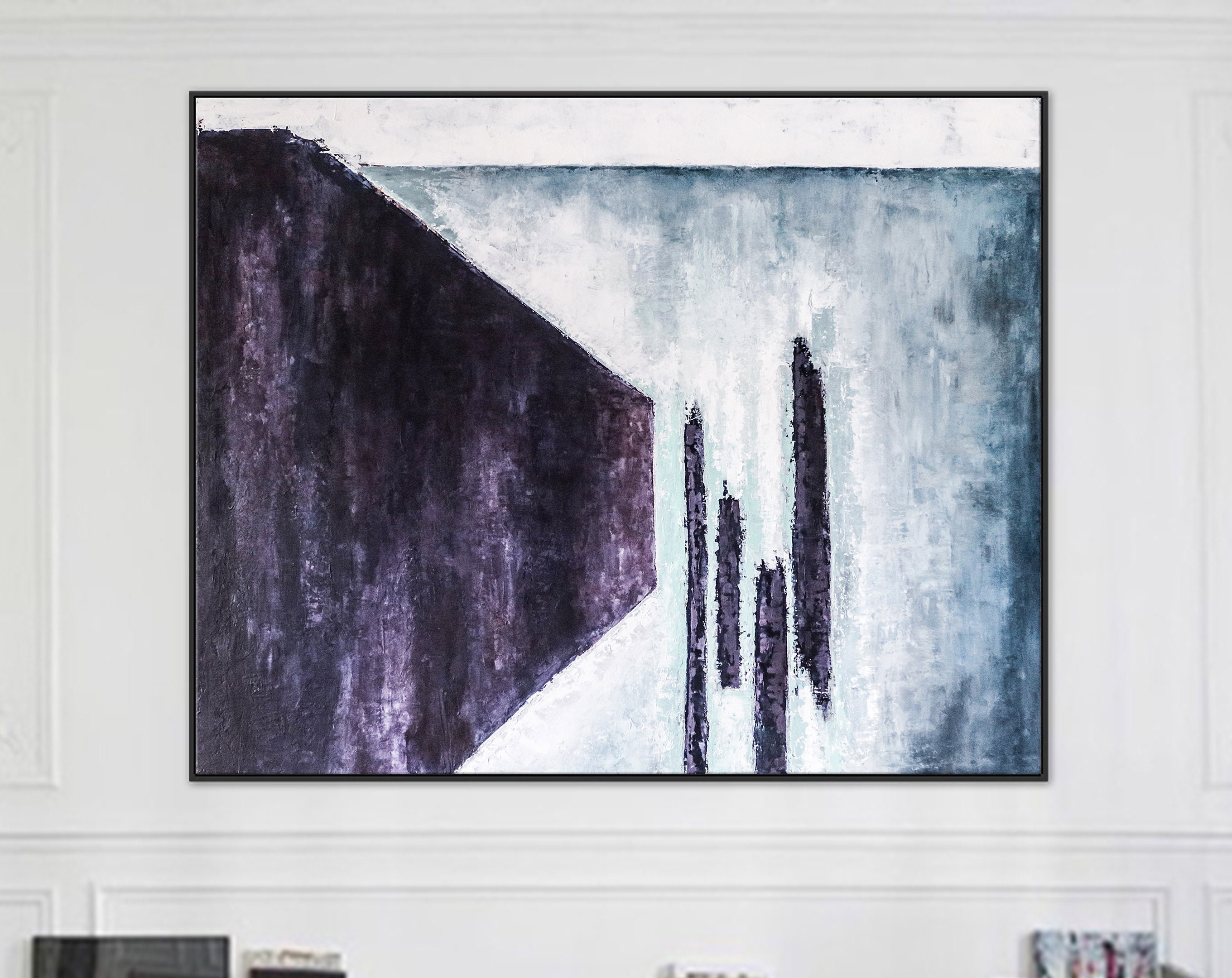 Power & Ambition in a Modern Original Abstract Acrylic Painting, Large Expressionist Canvas Wall Art ｜ Absolute