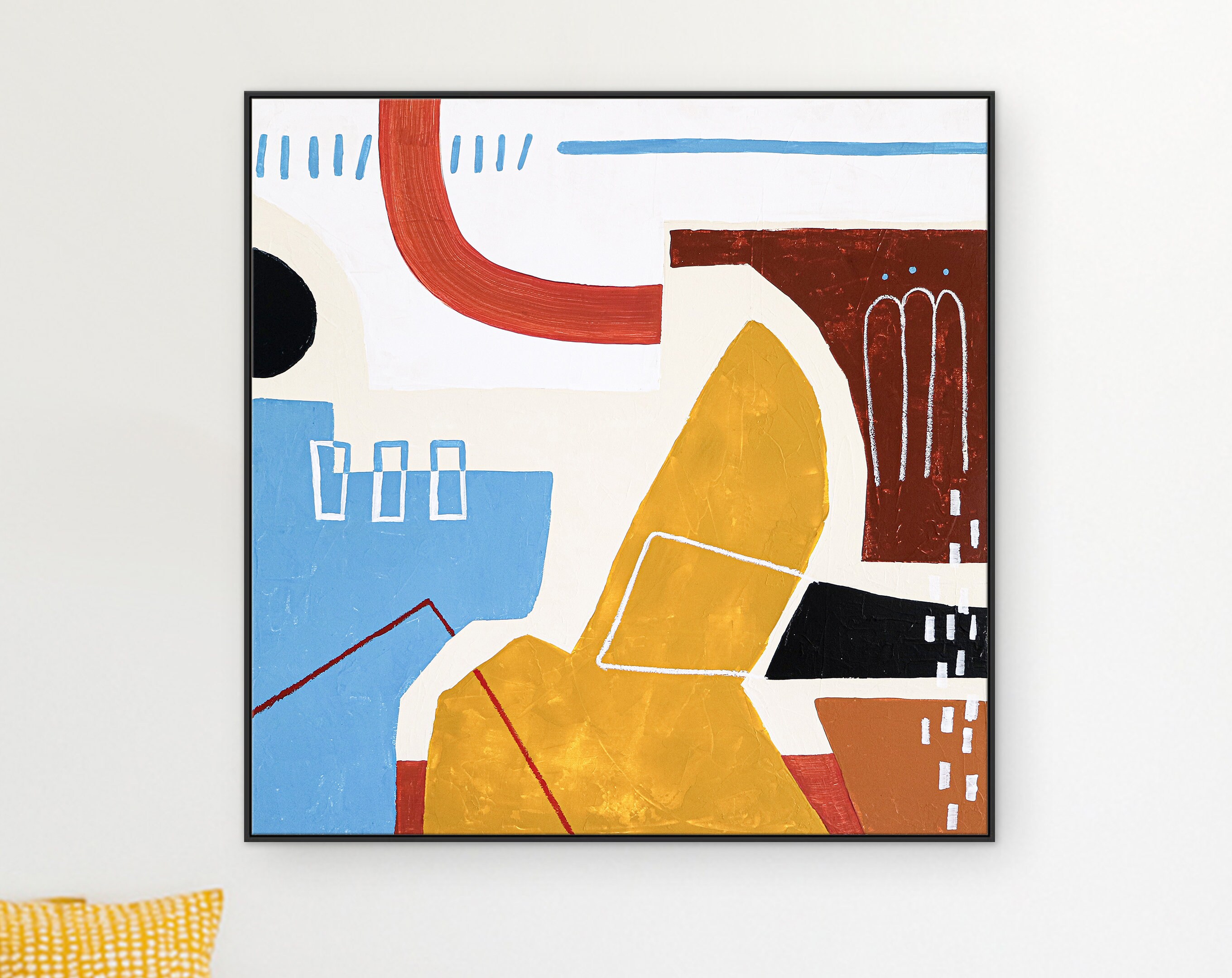 Colorful Large Original Abstract Acrylic Painting, Vibrant Emotions Unleashed Contemporary Modern Canvas Art ｜ To say