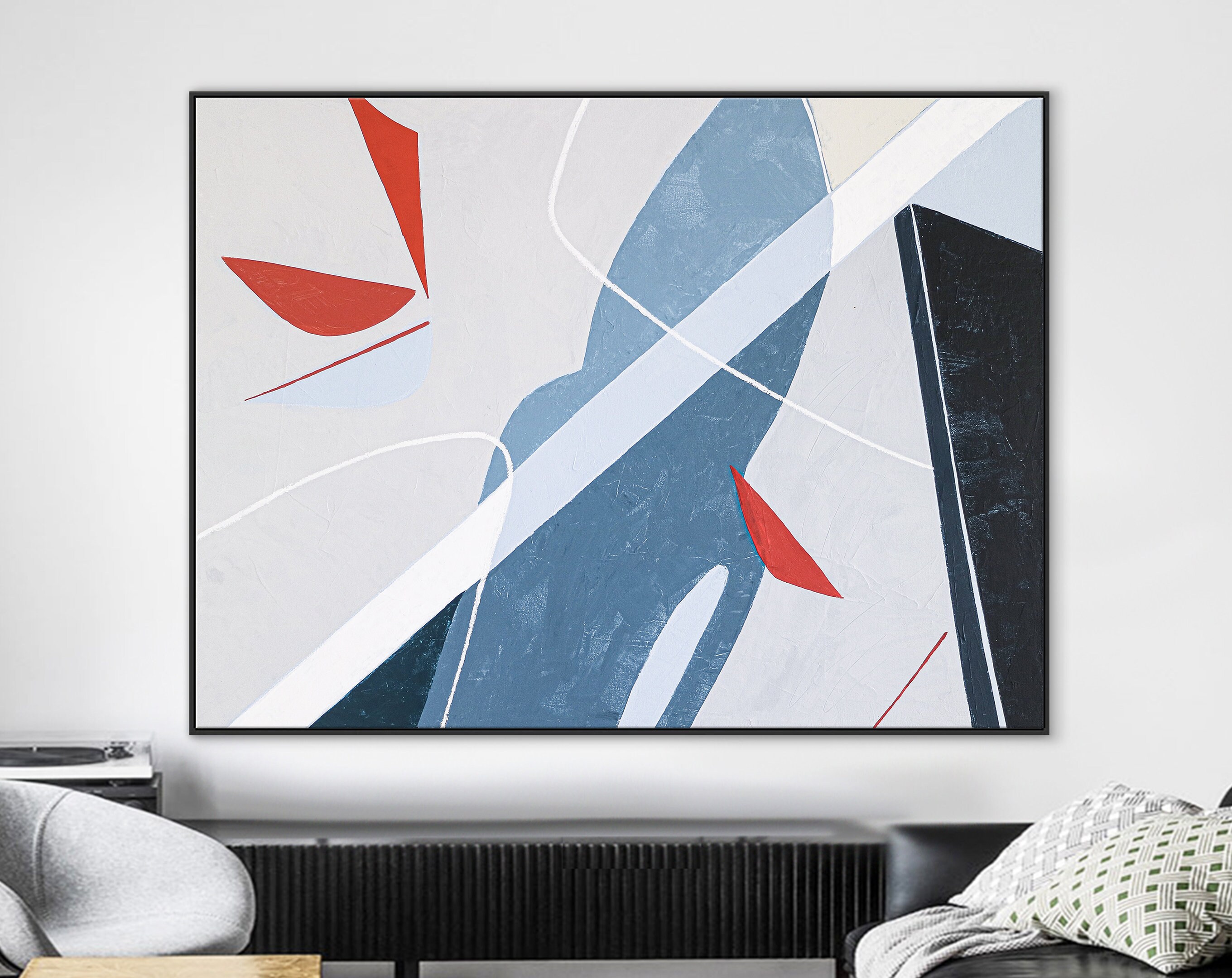Abstract Painting with Original Abstract Acrylic Painting, Modern Large Contemporary Canvas Wall Art ｜ A leap of imagination