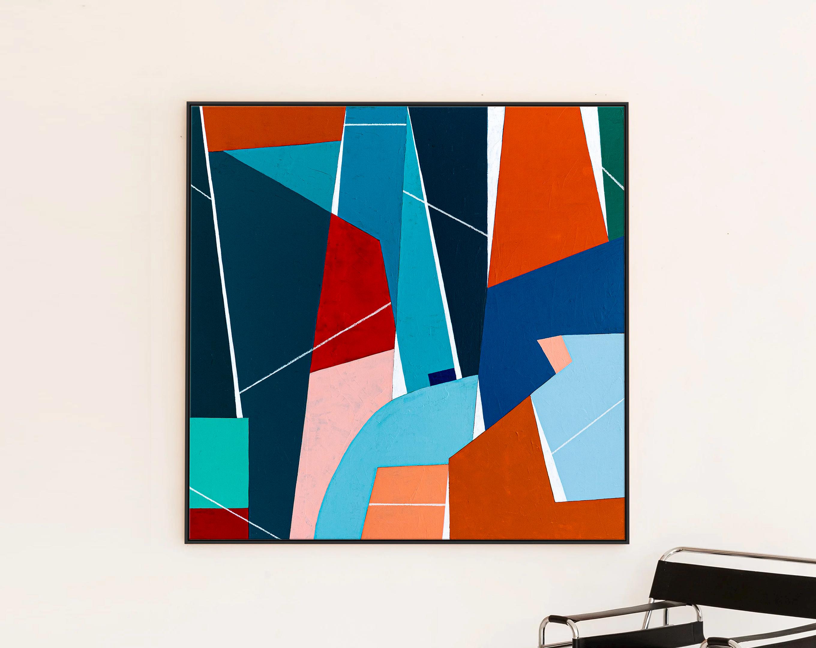 アクリル画　抽象画　abstract art 現代アート　大型　新品 抽象画 – オリジナルウォールアート – キャンバスに描かれた大きな油絵