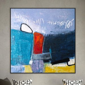Light & Energy in Original Abstract Acrylic Painting, Large Contemporary Modern Canvas Colorful Wall Art | Mediate