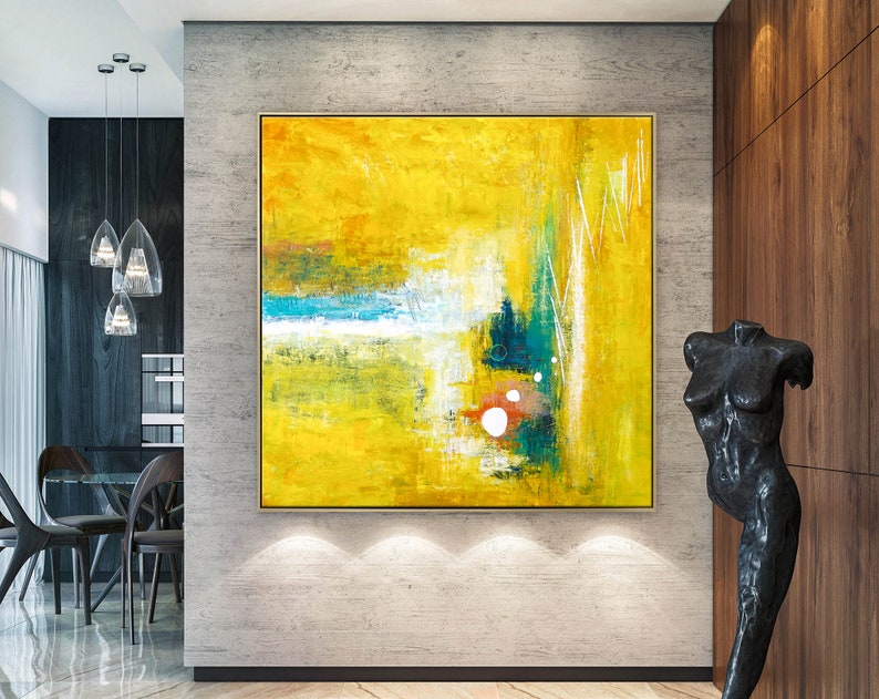Abstract Painting Original Large Acrylic Canvas Wall Art Etsy