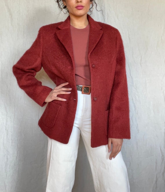 rust colored blazer