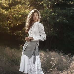 Obi belt Flax clothing Ladies belt Wide belt Festival belt Plus size belt Waist belt Wrap belt Corset belt Sash belt Pocket belt