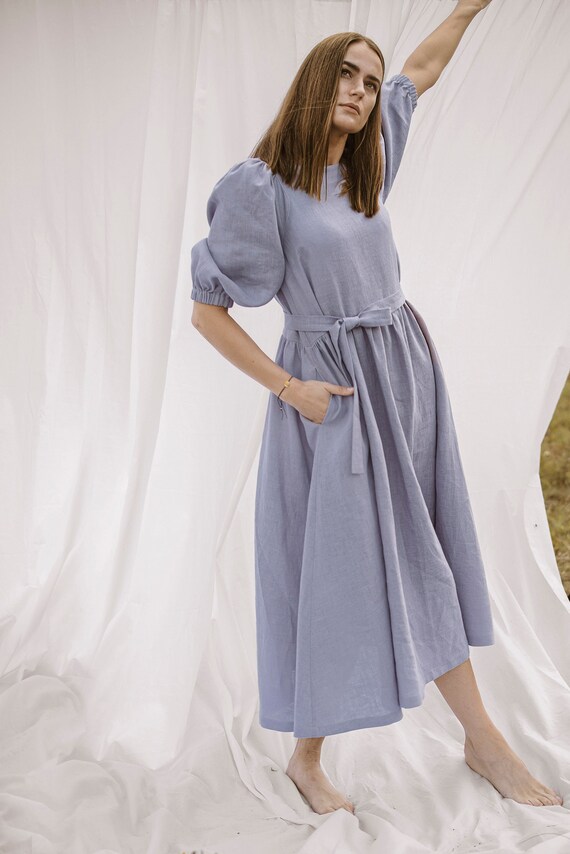 knee length dresses for ladies Holly-Maternity Soft Chiffon Unique Boho Dresses M-xl main image 1