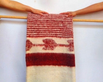 ZAMET. Guatemalan Sheep Wool Blanket Throw | Heavy Wool Twin Size Blanket | Hand Woven Winter Wool Warm Blanket