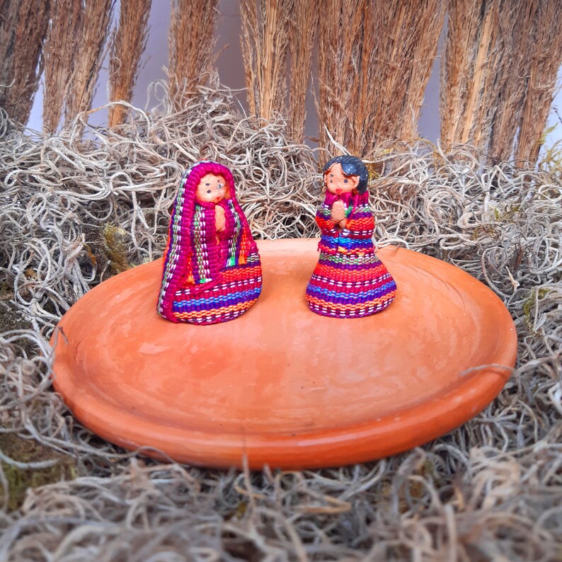 Colorful Nativity Set / Nativity Scene Set / Ceramic Nativity Etsy