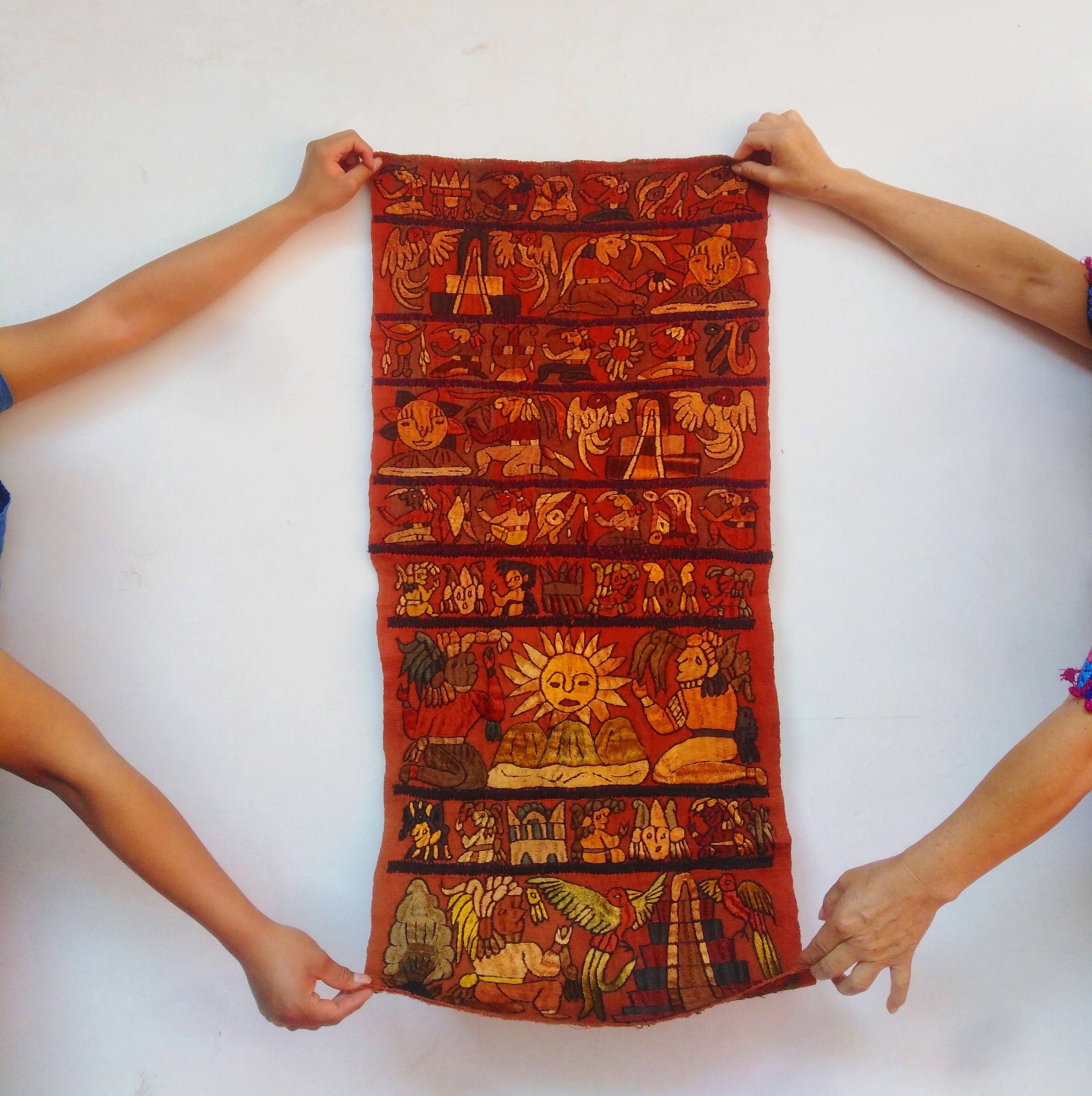 Textile Wall Art / Textile Wall Hanging / Guatemalan Etsy