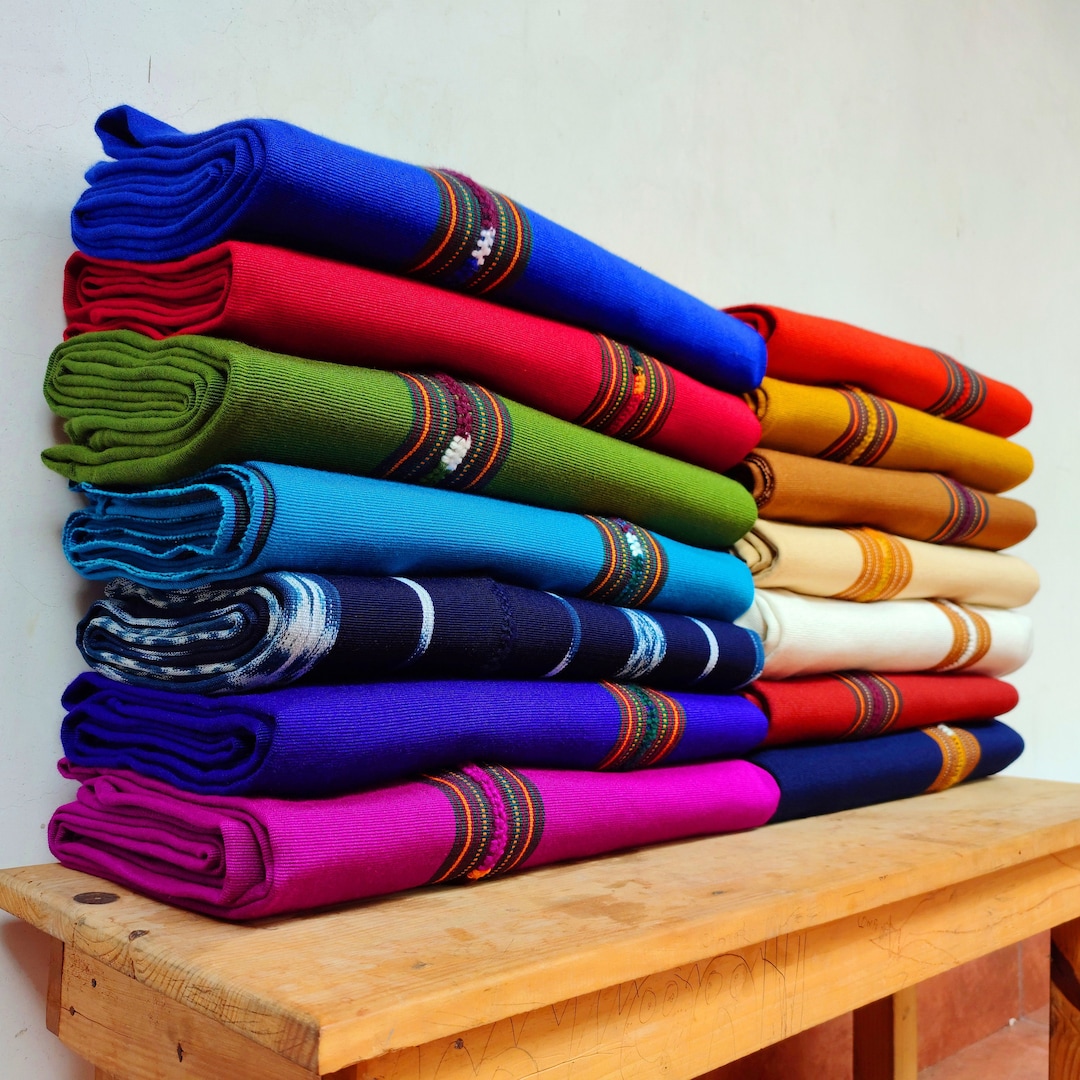 UTATLAN. Guatemalan Cotton King Size Blanket Woven Cotton Etsy