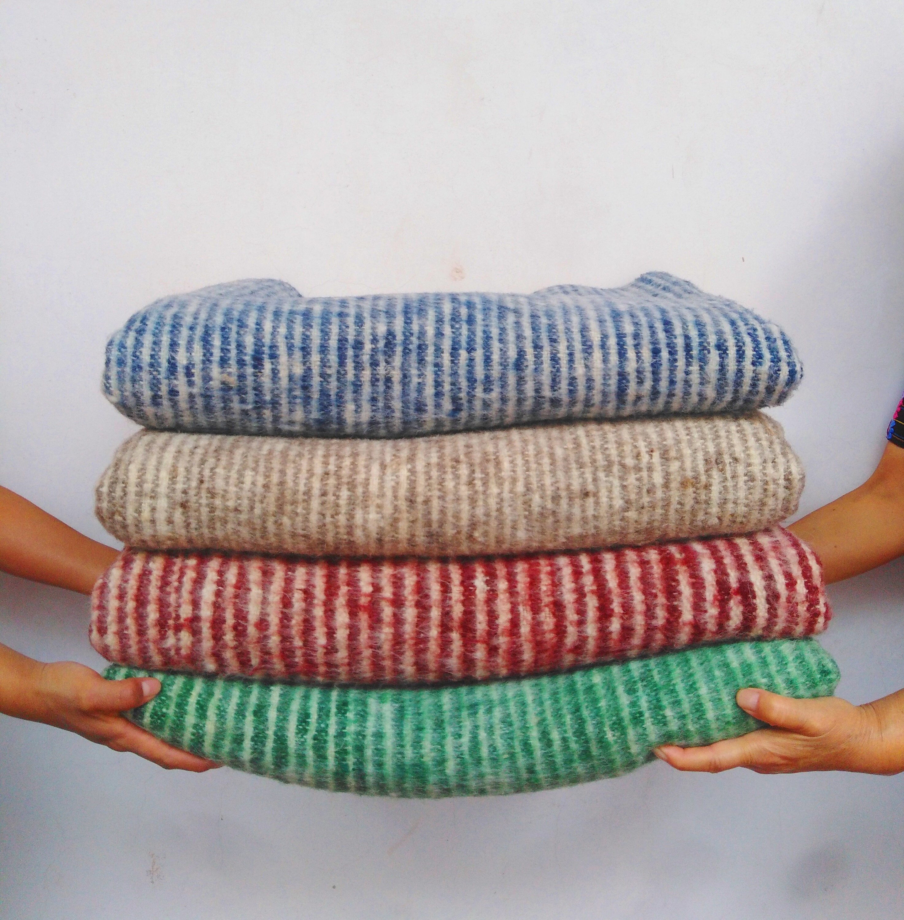 Pure Wool Blanket / Wool Blanket / Woolen Blanket / Striped Etsy