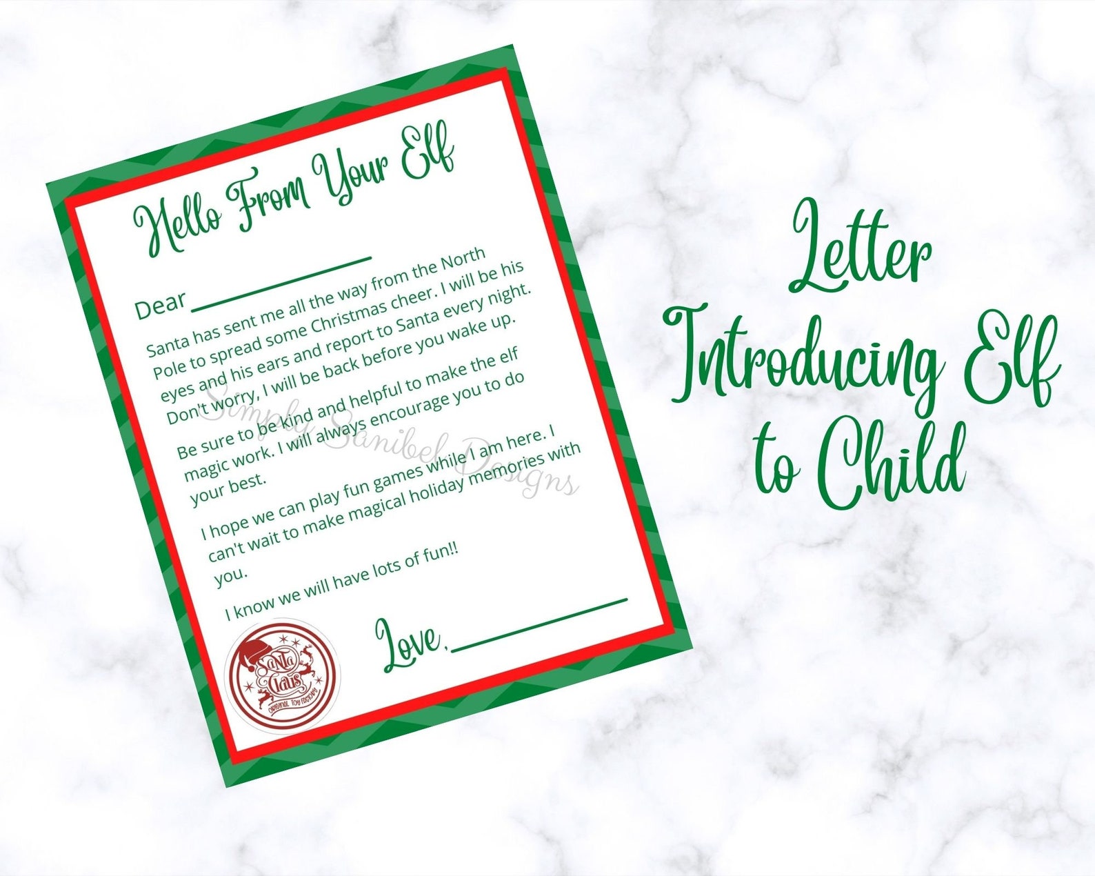 Printable Elf on the Shelf Adoption Certificate and Letter| Christmas ...