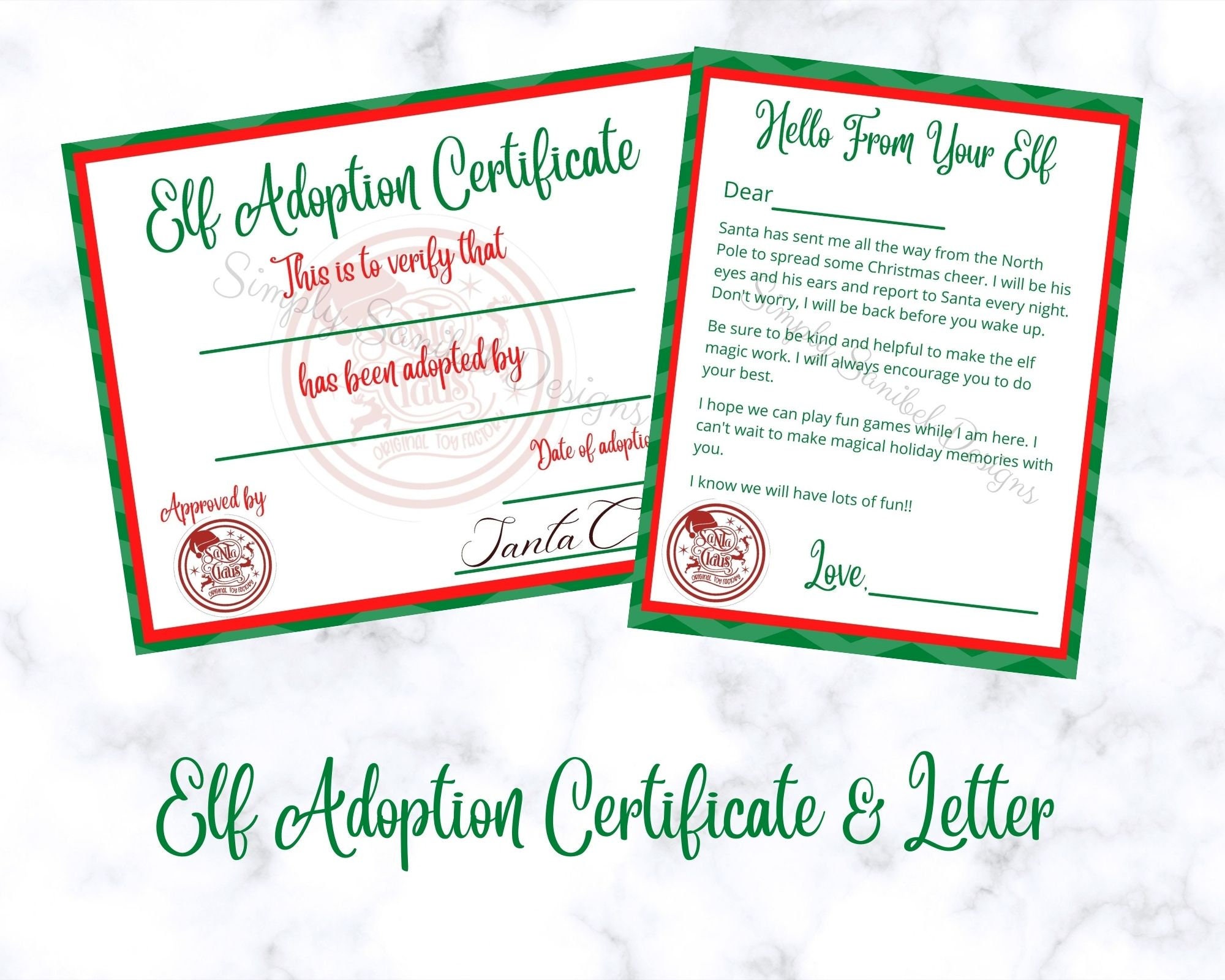 Printable Elf on the Shelf Adoption - Il Fullxfull.3349111806 H6ab